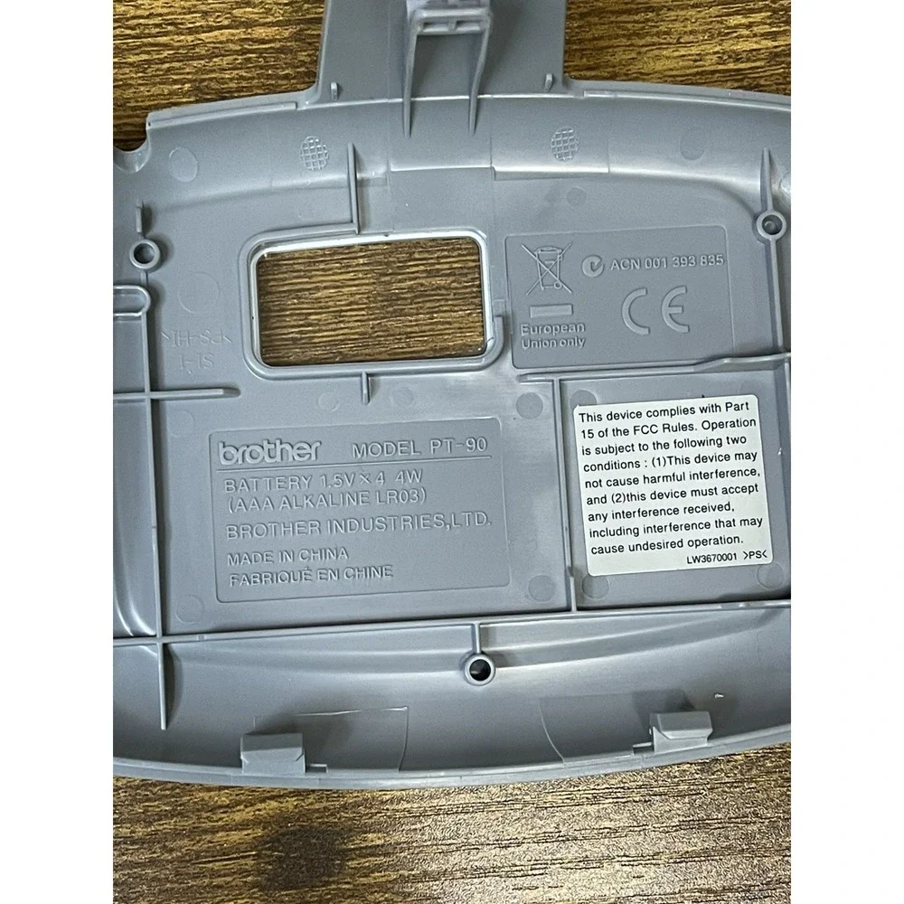 Brother P-touch Pt-90 Label Thermal Printer ~No battery included